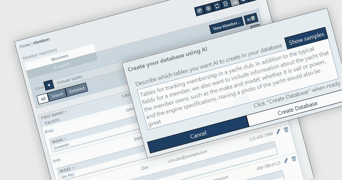 Generate a Database from an AI Prompt