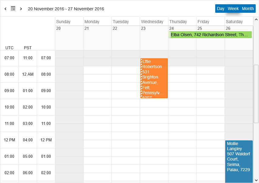 imagem do produto jQWidgets Vue Scheduler