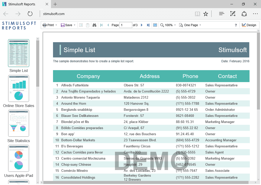 imagem do produto Stimulsoft Reports.PHP