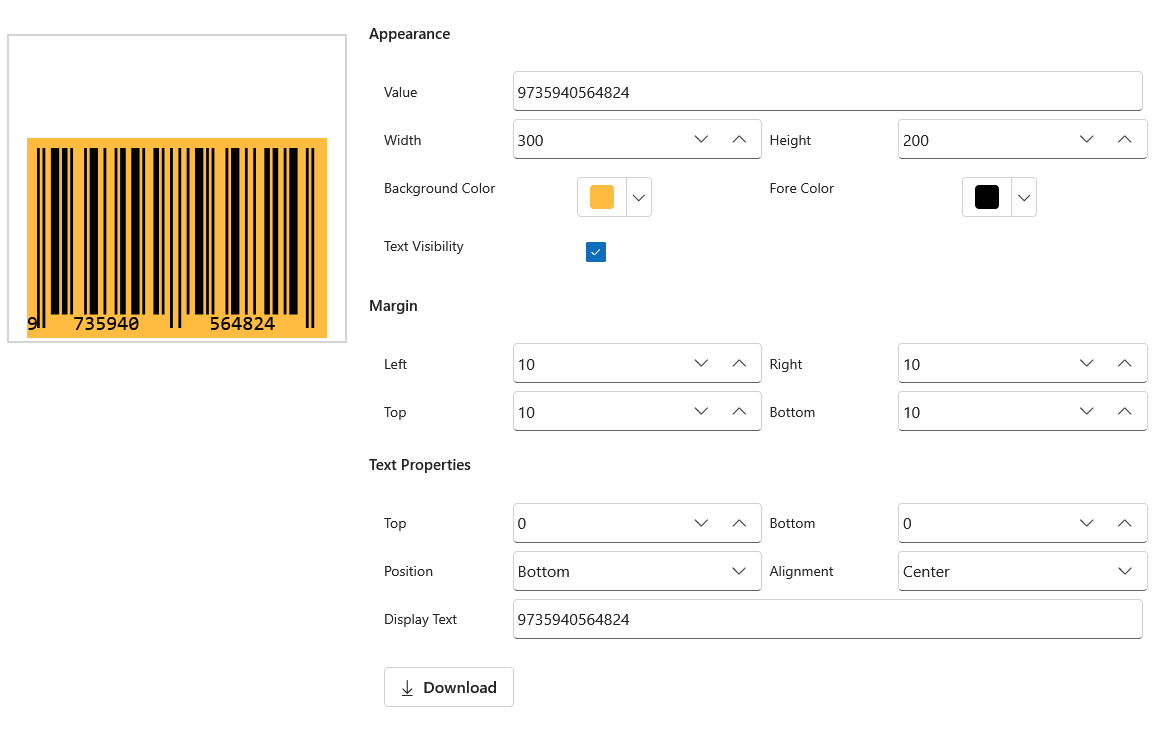Syncfusion Blazor Barcode Generator product image