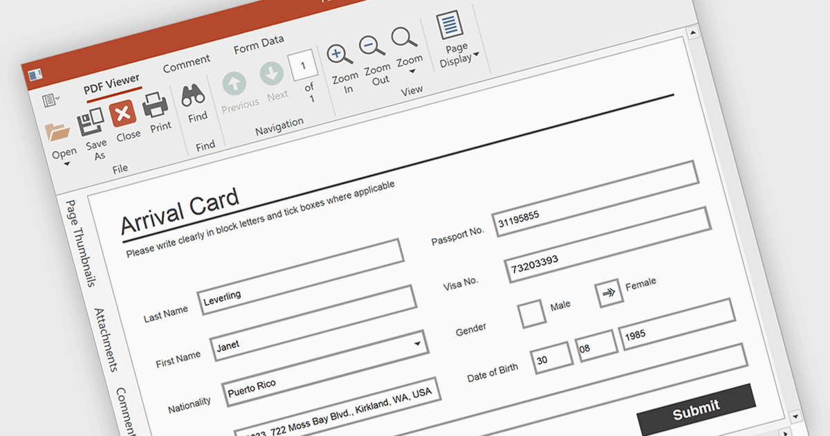 Allow Users To Easily Fill Out PDF Forms