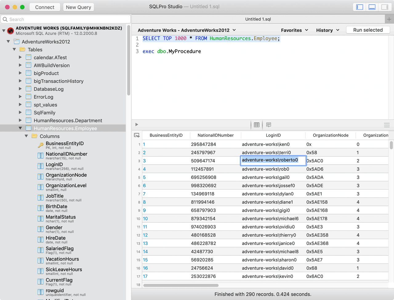 Advanced database management for macOS, iOS and Windows.