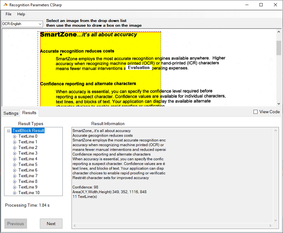 SmartZone ICR/OCR Produktbild