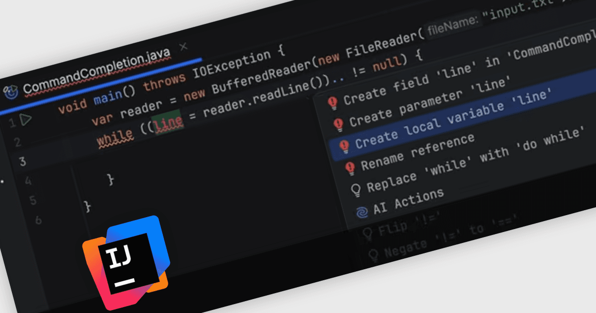 Easily Trigger Context Actions from the Code Editor