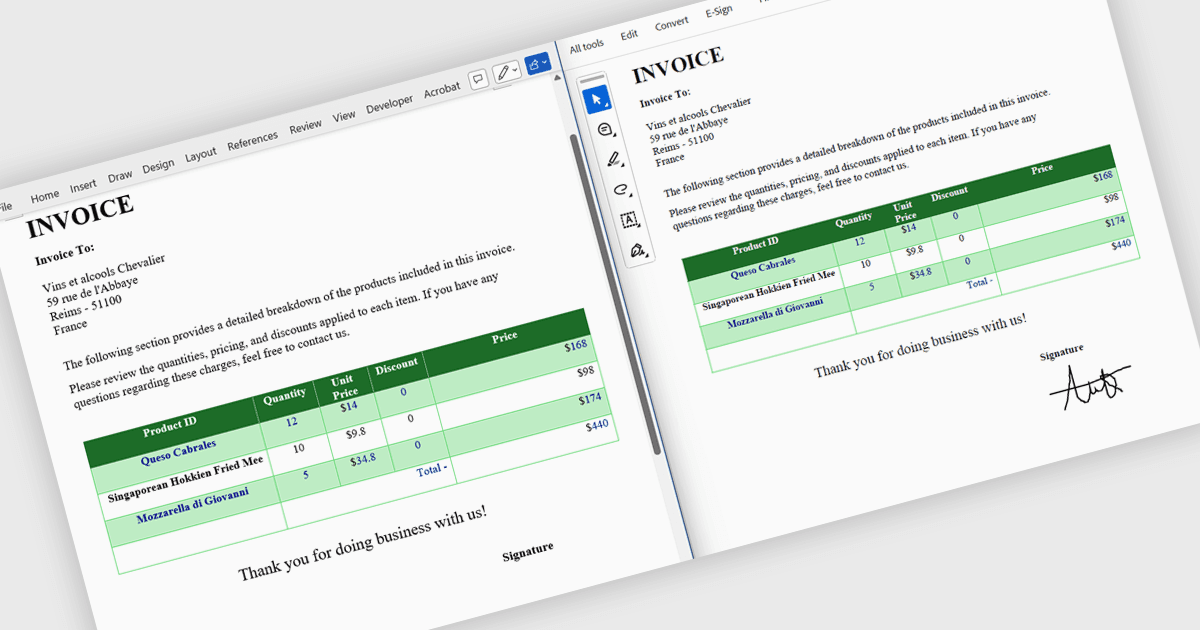Crear y editar objetos de tinta dentro de documentos DOCX