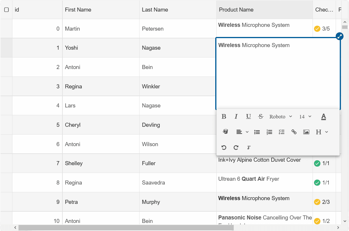 Smart UI Data Editors for JavaScript product image