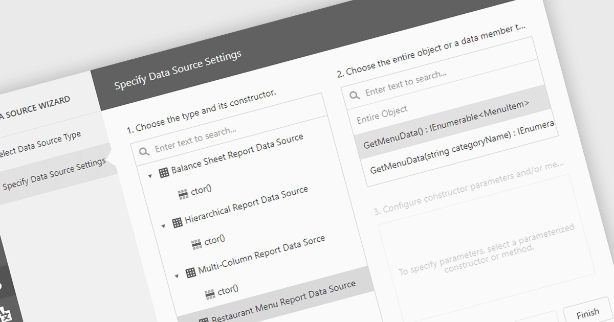 Leverage Object-Oriented Data Sources in Reports