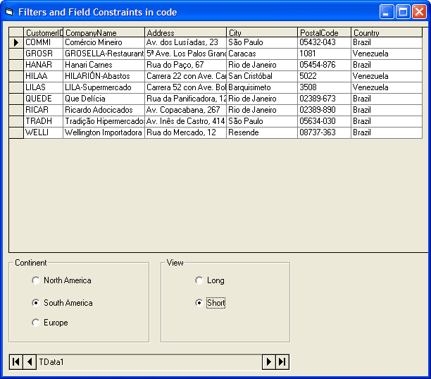 Specify business logic in the data source of your desktop and web applications using TrueData Control