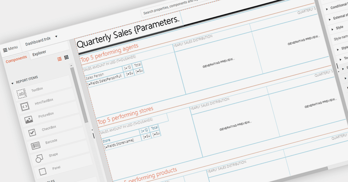 Allow End Users to Design Reports in Blazor Apps