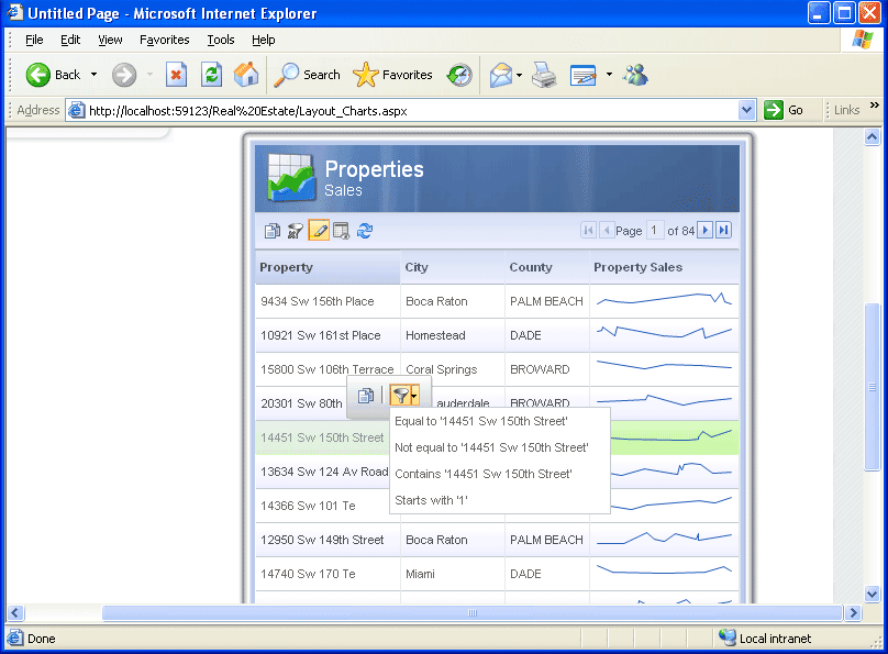 AJAX is utilized in every possible facet of Grid FX to minimize server calls and redraw while creating a better experience for the end-user, including Grouping ,Sorting, Filtering, Paging and Data Editing. End users may insert, update or delete data within the grid through an in-place edit bar or a floating, modal record form - full security and validation supported. Initiated via the Toolbar (insert) or the FloatingBar (update and delete) or simply dou