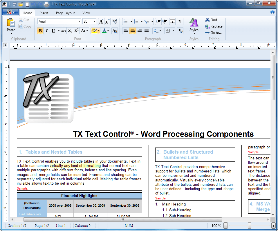 Add word processing to your WPF apps