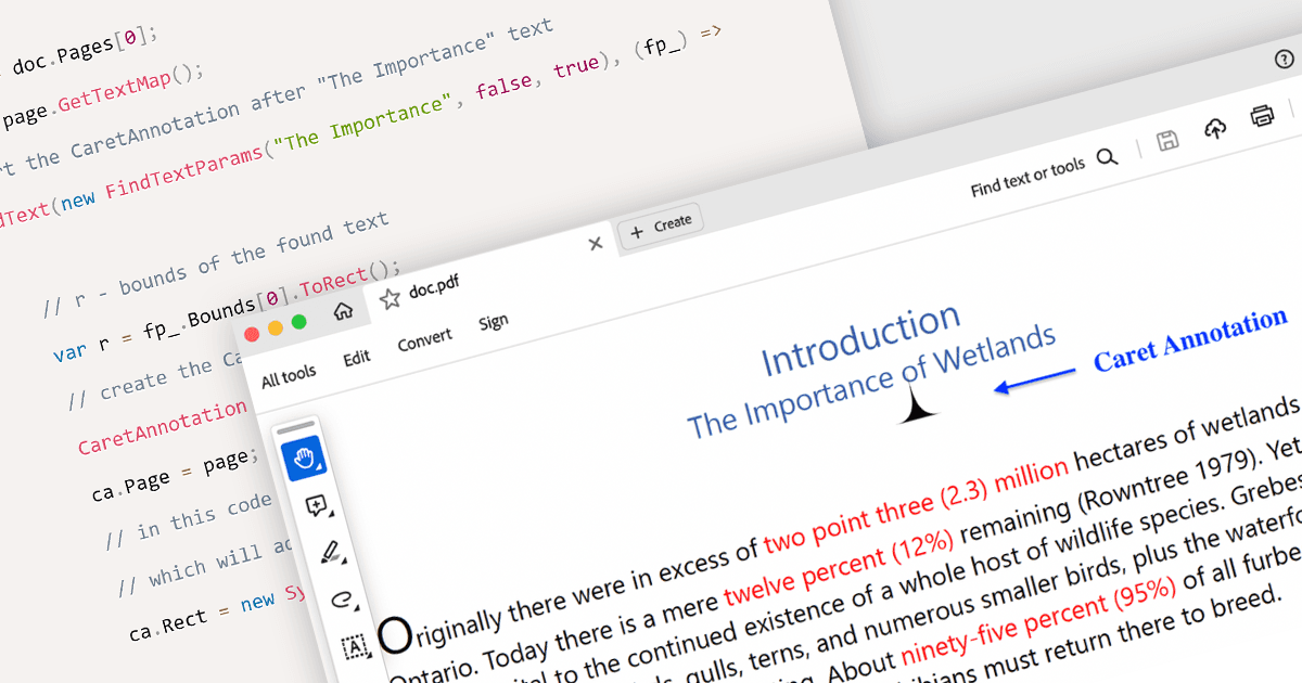 Enhance PDF Document Reviews with Caret Annotation