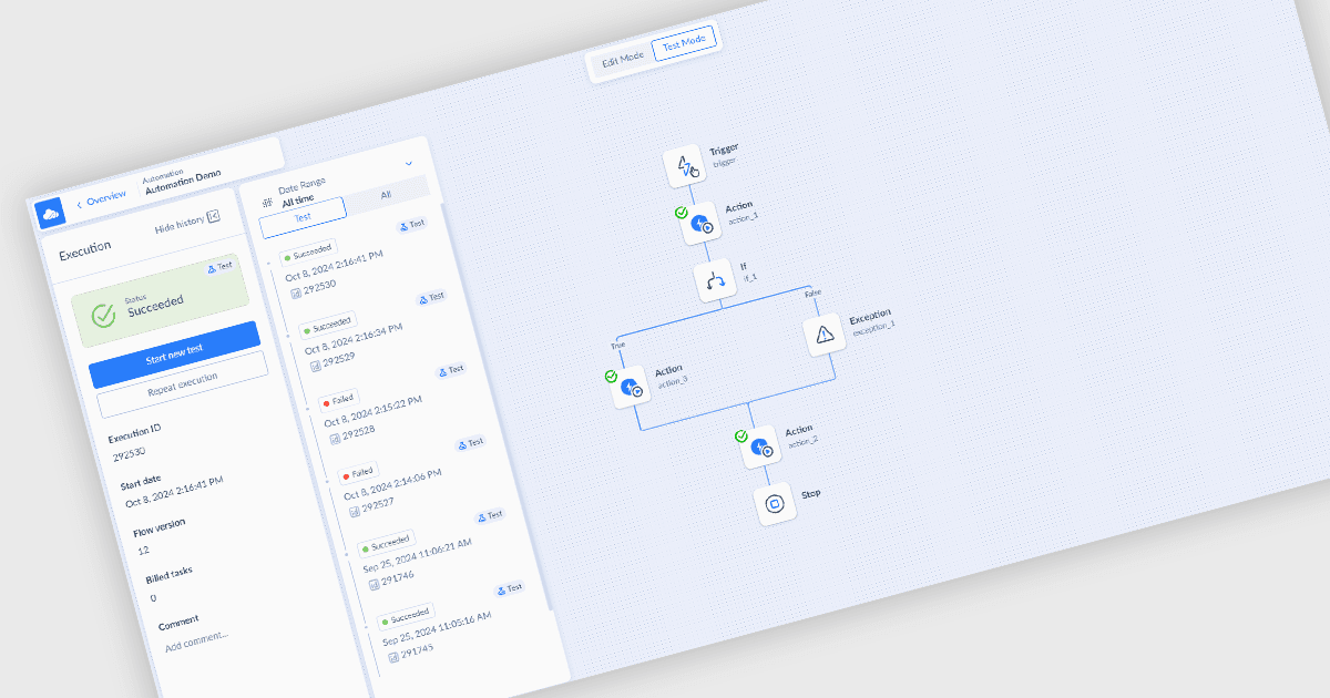 Ensure the Reliability of Automations with Test Mode