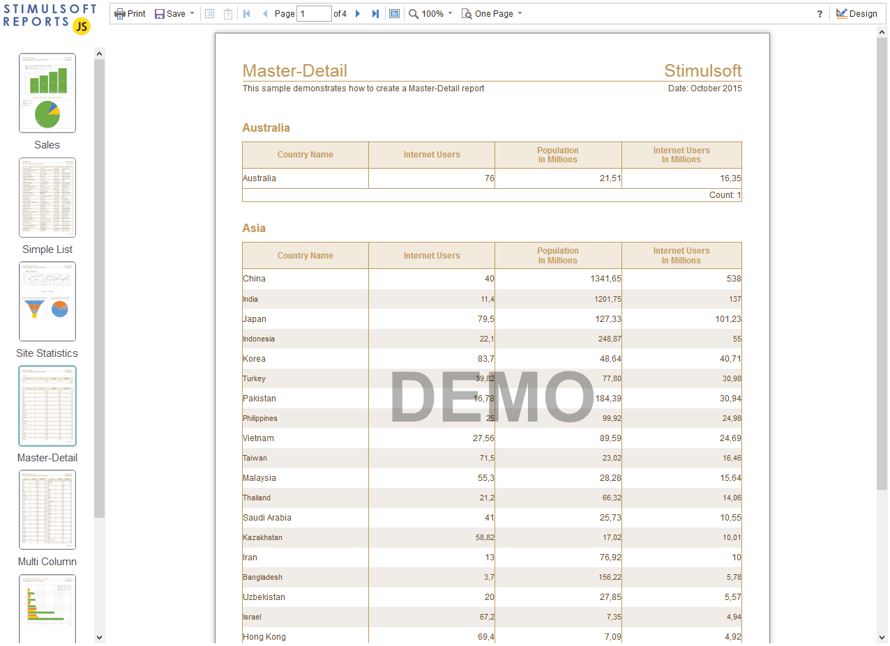imagem do produto Stimulsoft Reports.JS