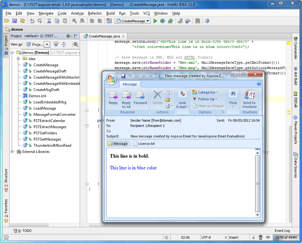 Manage and manipulate emails without using Outlook