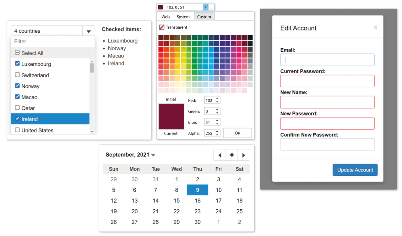 Wijmo Vue UI Input Controls product image Wijmo Vue UI Input Controls product image
