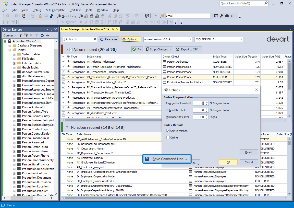 dbForge Index Manager product image