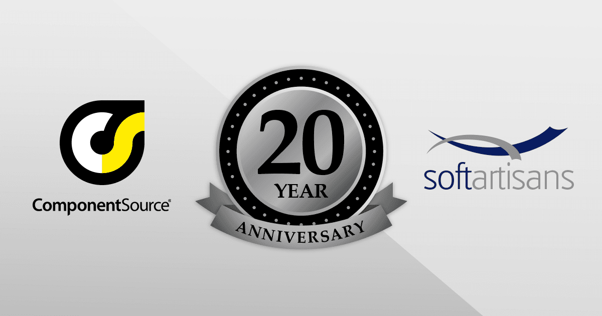 ComponentSource und SoftArtisans feiern 20 Jahre Partnerschaft