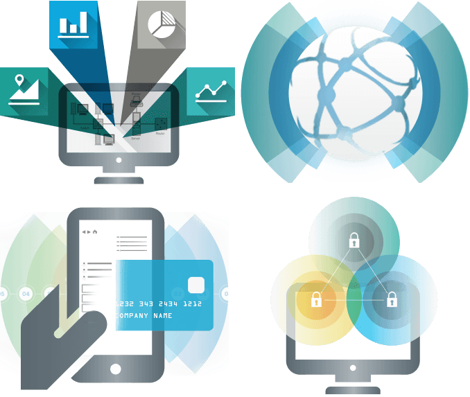 Communications, security and e-business components.