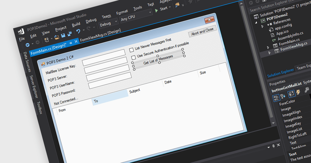 Download Emails From a Remote Server with POP3