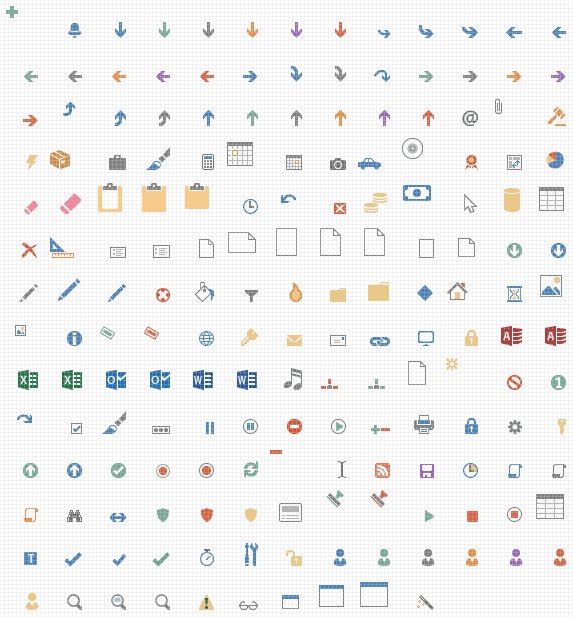 A bundle of over 1,700 overlay elements that can be merged with other icons.