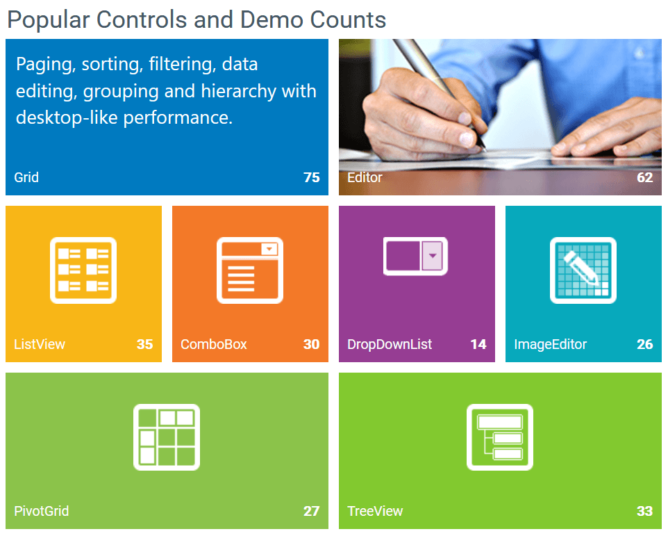 Telerik UI for ASP.NET AJAX UI Layout and Design Controls 產品圖片