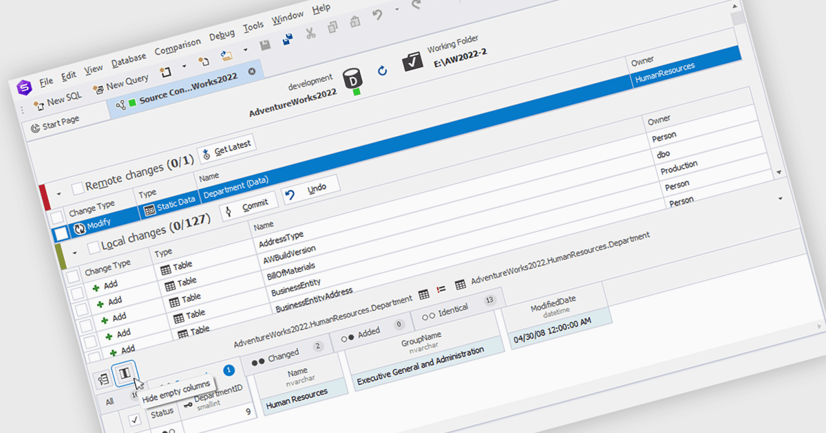 Improve Data Analysis Efficiency by Hiding Columns