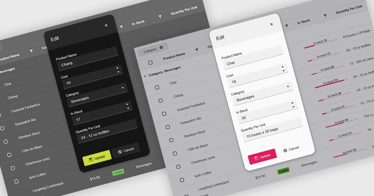 Simplify UI Design with Themed Data Editors