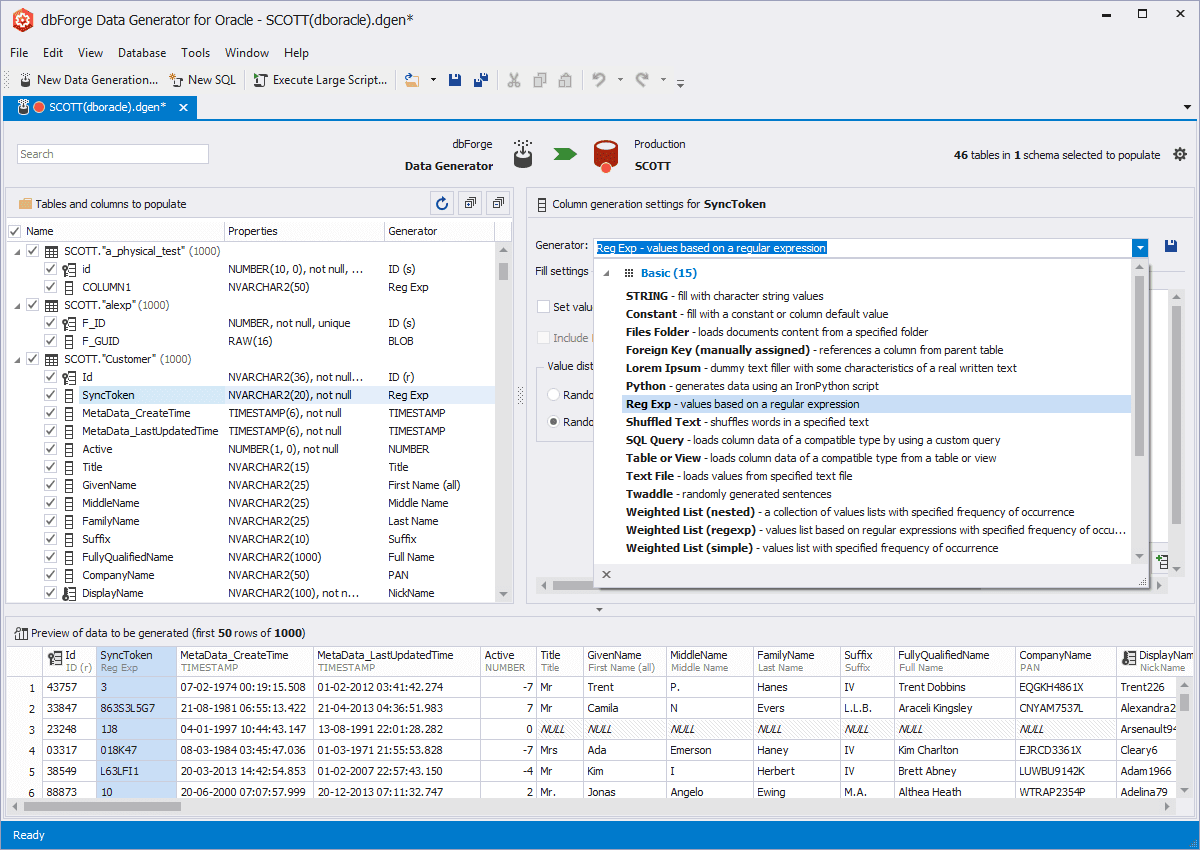 imagem do produto dbForge Data Generator