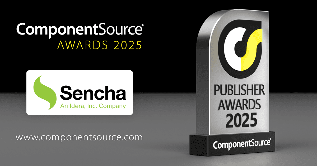 Sencha Wins ComponentSource Award