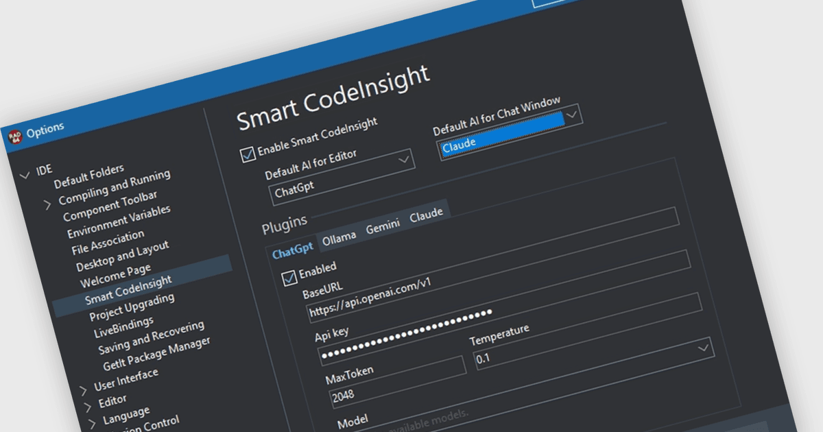 Customize AI-Powered Coding in Delphi