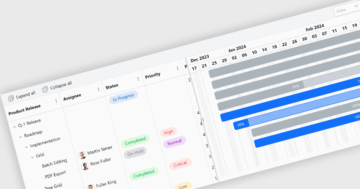 Manage Projects in your React Applications