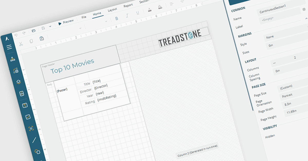 Design Multi-Column Reports More Easily