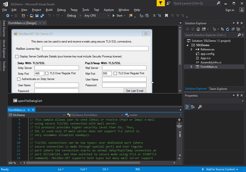Enable .NET applications to sign, verify, encrypt and decrypt emails.