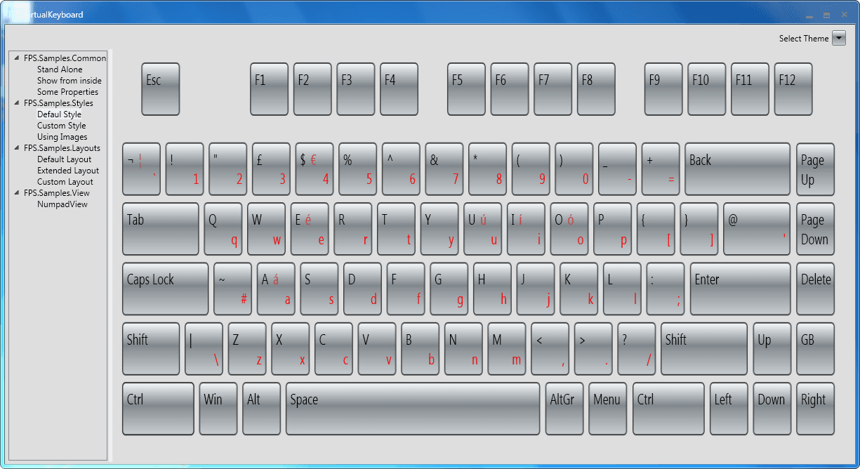 MindFusion.Virtual Keyboard for WPF Produktbild