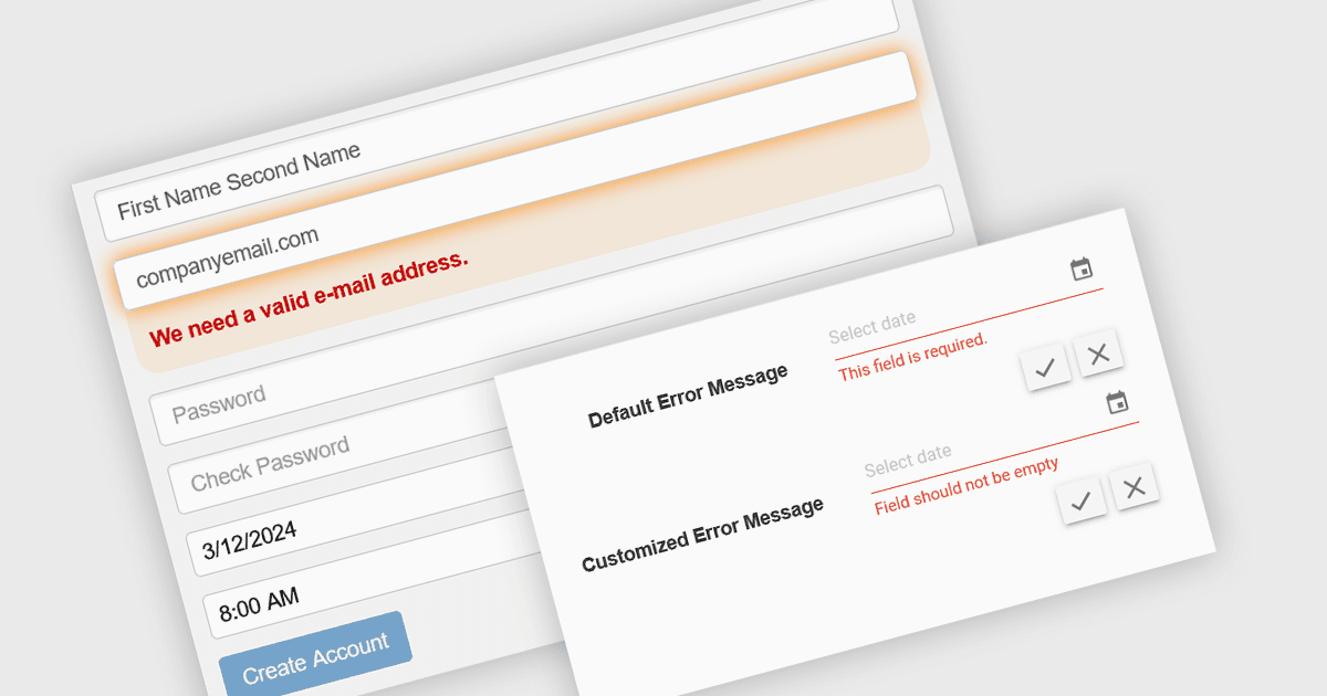 Prevent Users From Entering Invalid Data