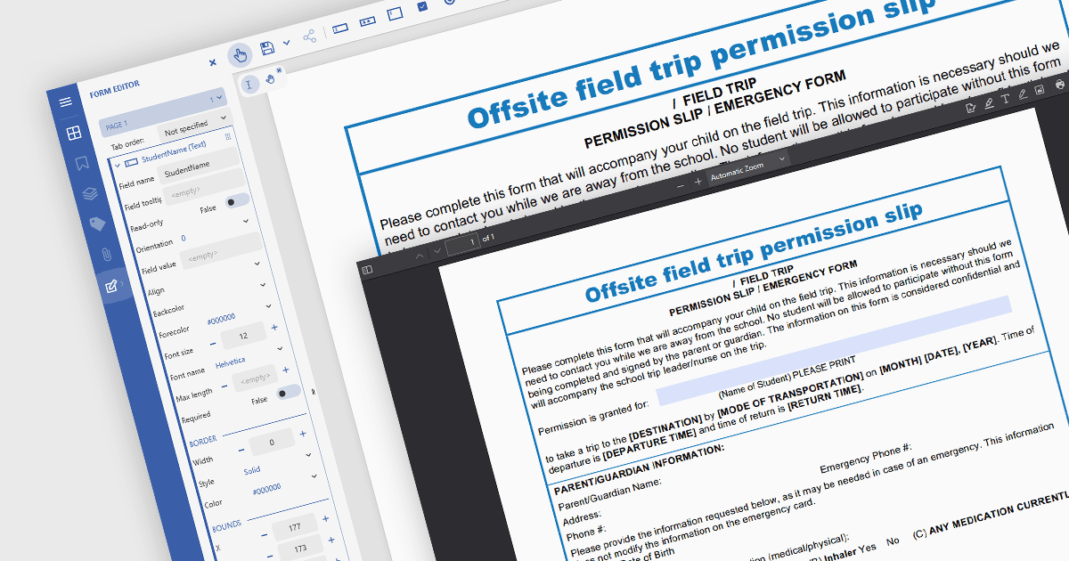 Create and Edit PDF Form Fields in the Browser