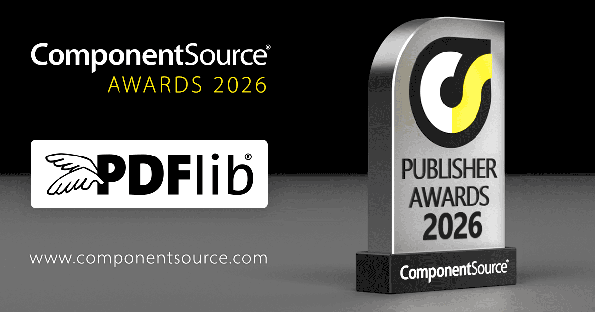 PDFlib Wins ComponentSource Award