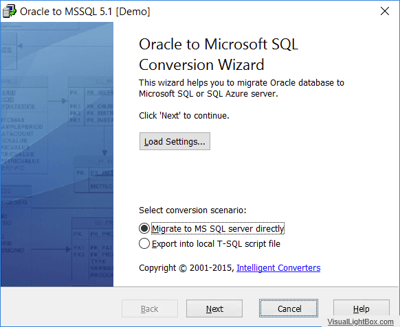 imagen del producto Oracle to Microsoft SQL Server