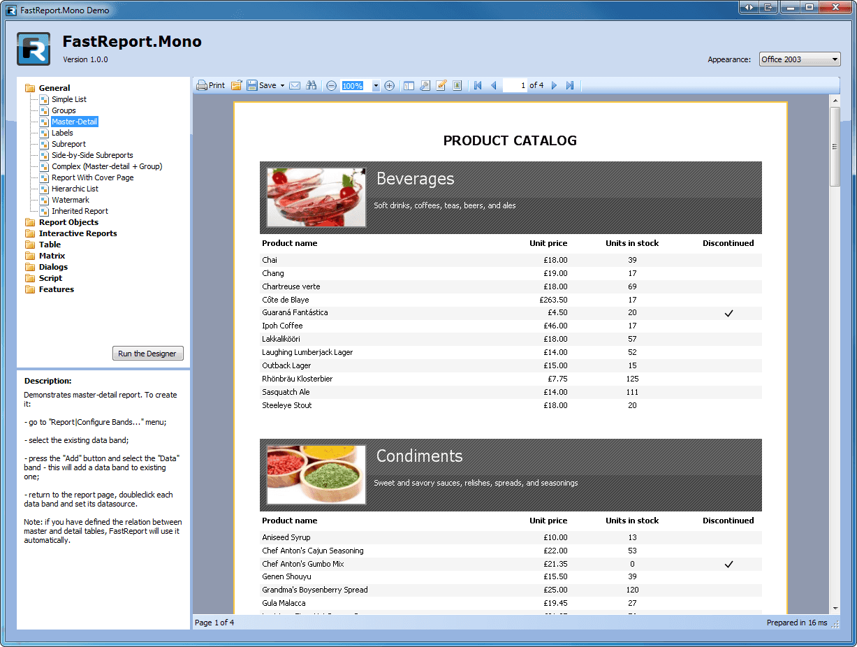 FastReport Mono released