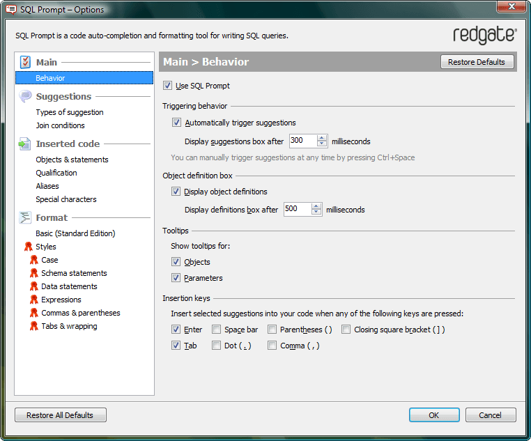 Seamless IntelliSense-style code completion and layout.