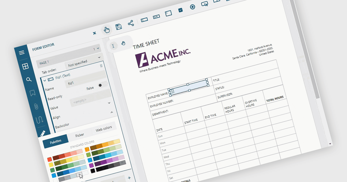 Simplify PDF Form Design with Full Field Control