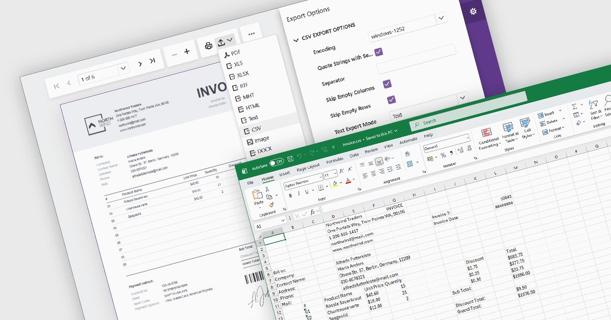 Export Reports to CSV in Blazor