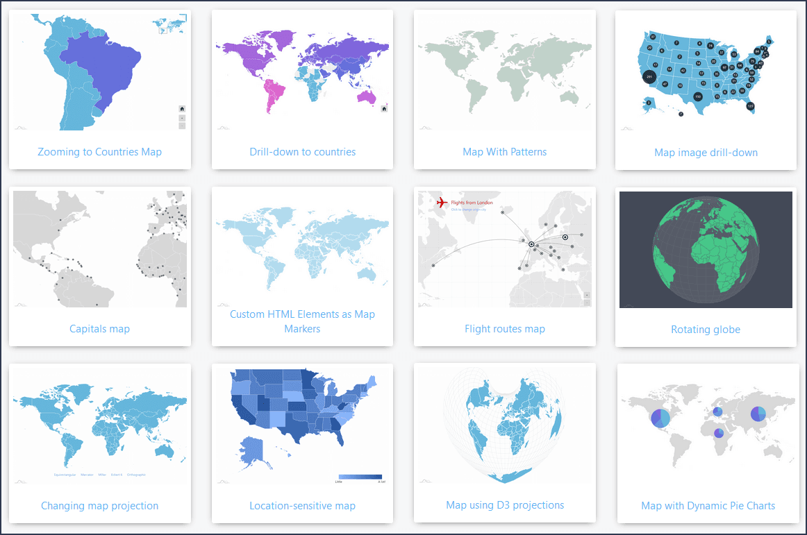 Add interactive, stunning, geographical maps to your websites or applications.
