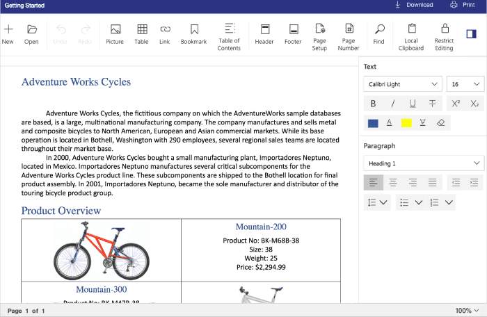 Syncfusion JavaScript DOCX Editor SDK product image