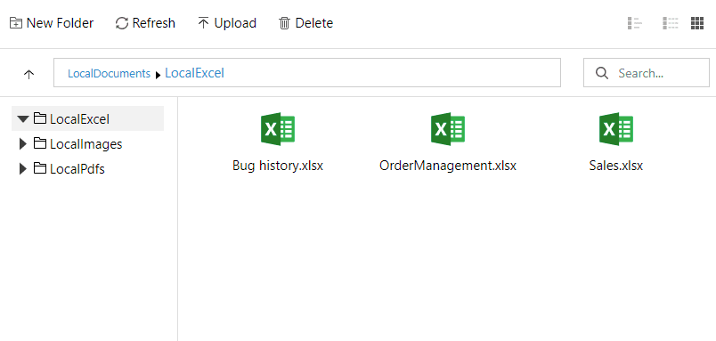 immagine del prodotto ComponentOne ASP.NET MVC File Manager