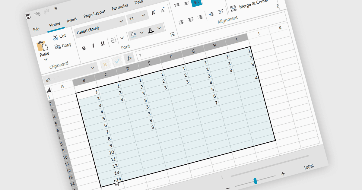 Simplify the Selection of Spreadsheet Data Regions