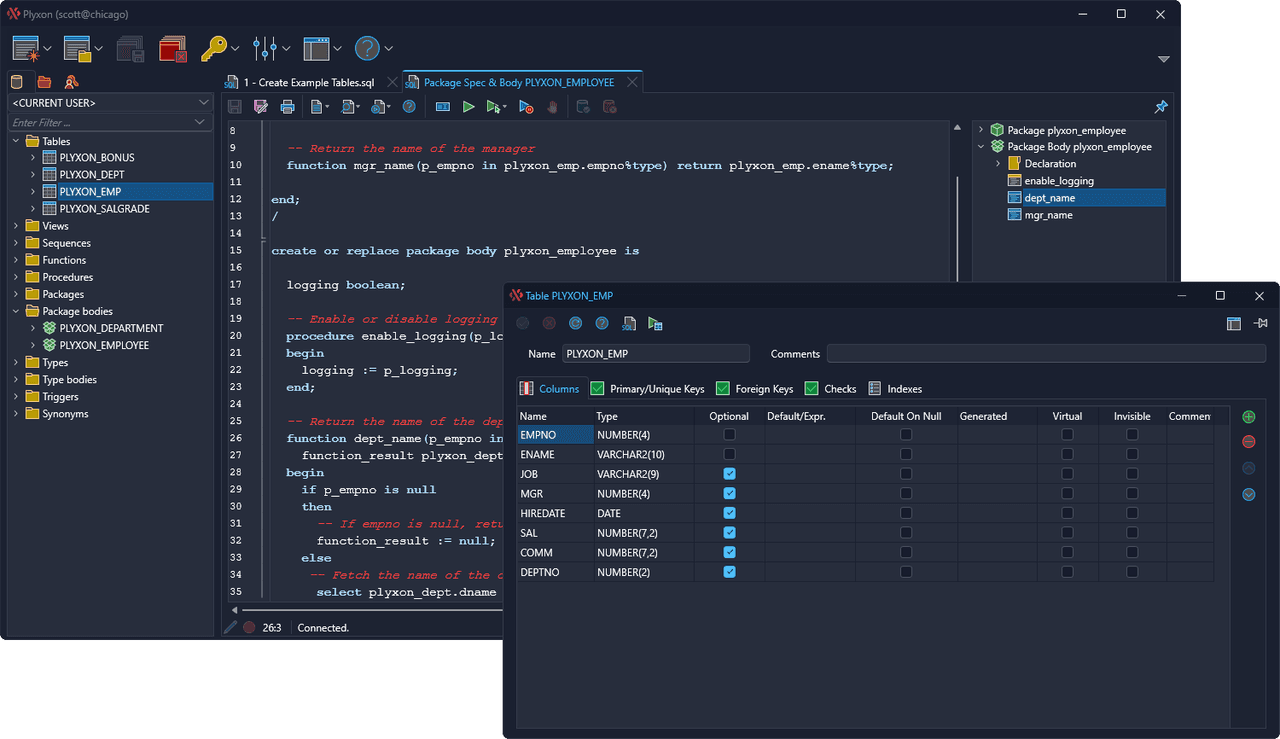 Cross-platform PL/SQL Development on Windows, macOS, and Linux.
