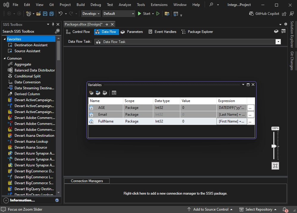 imagem do produto Devart SSIS Data Flow Components