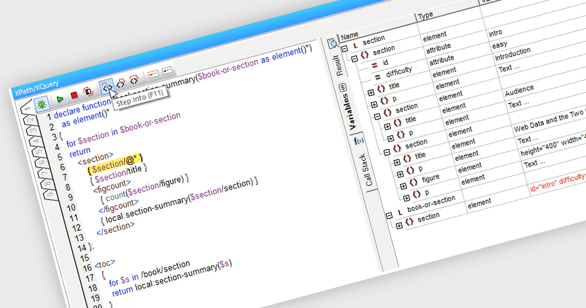 Debug XQuery Expressions with Precision
